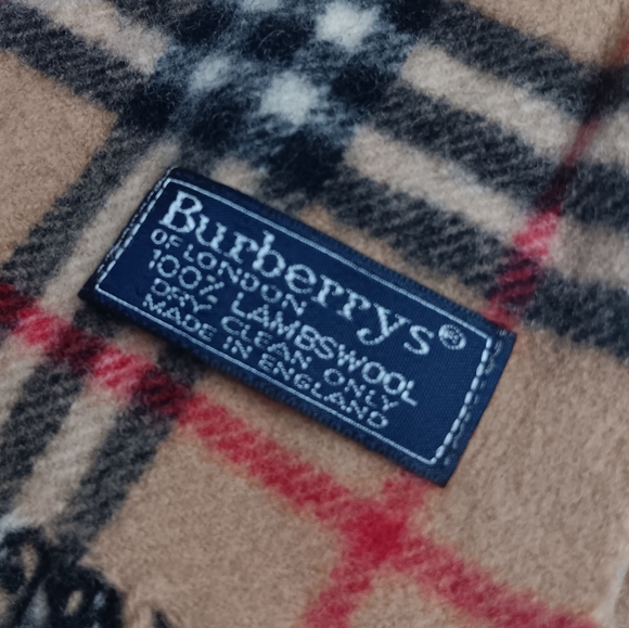BURBERRYS EUC Classic Check Wool Scarf - Camel / Archive Beige UNISEX - Picture 6 of 7